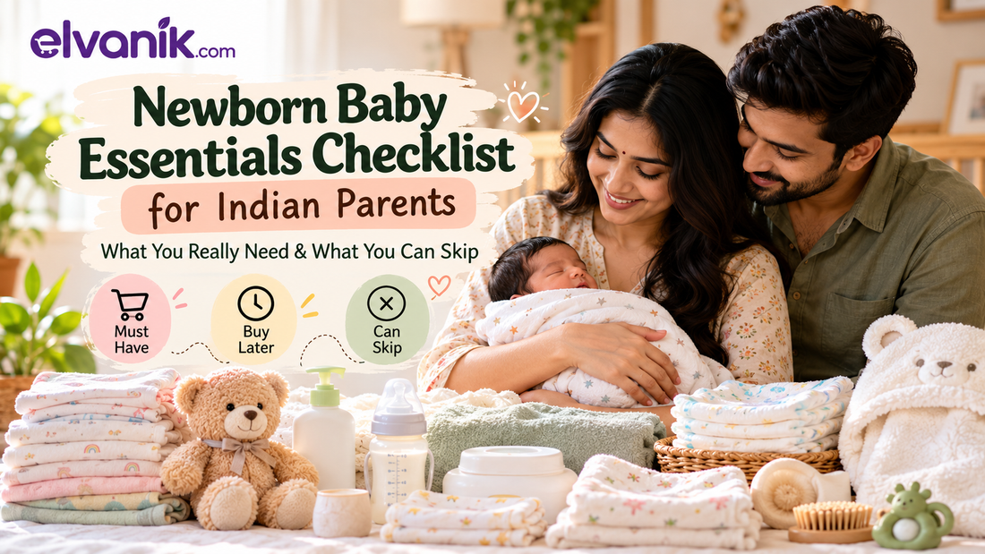 “Newborn Baby Essentials Checklist for Indian Parents: What You Really Need & What You Can Skip”
