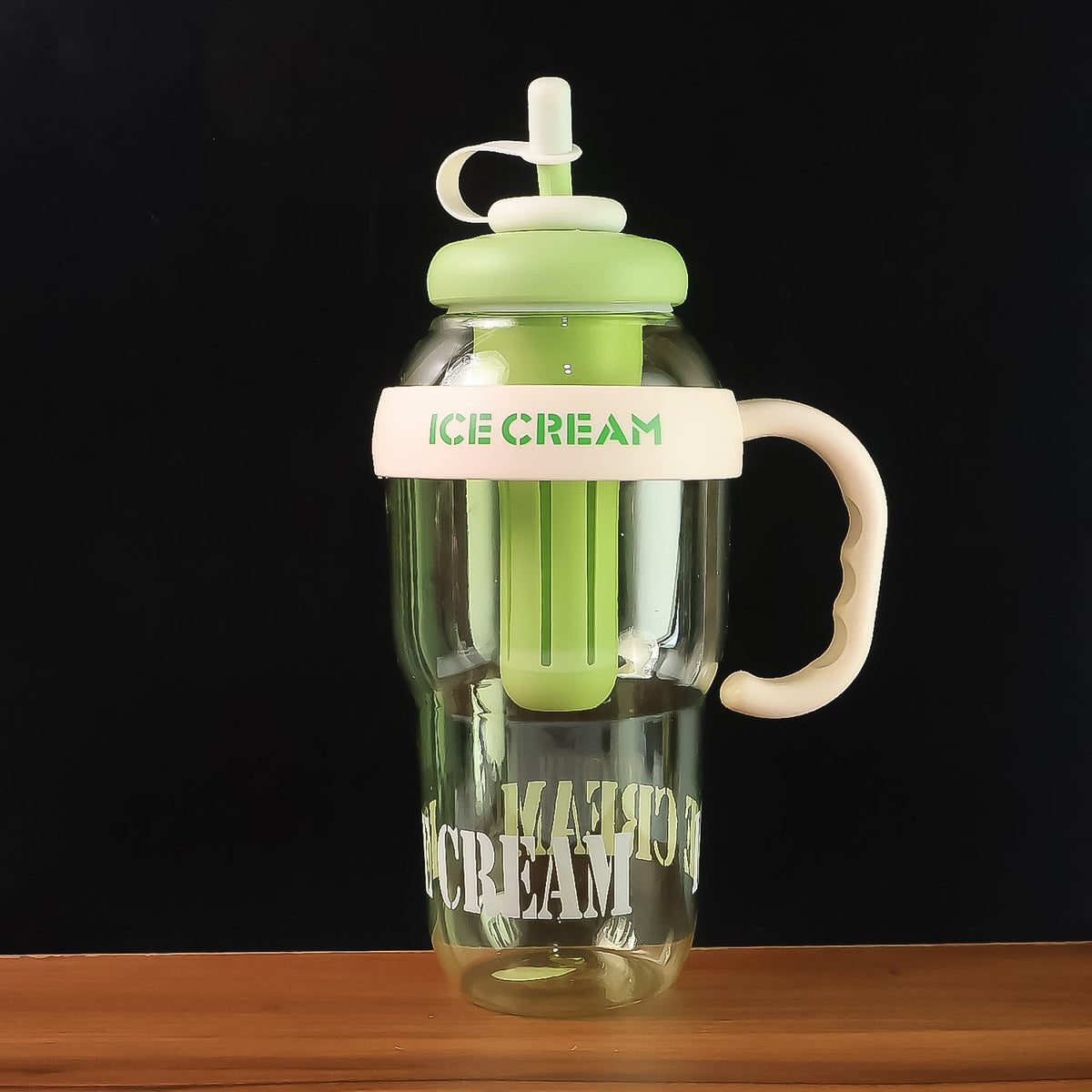 Fun pastel accented ice cream water bottle ideal for kids and adults hydration