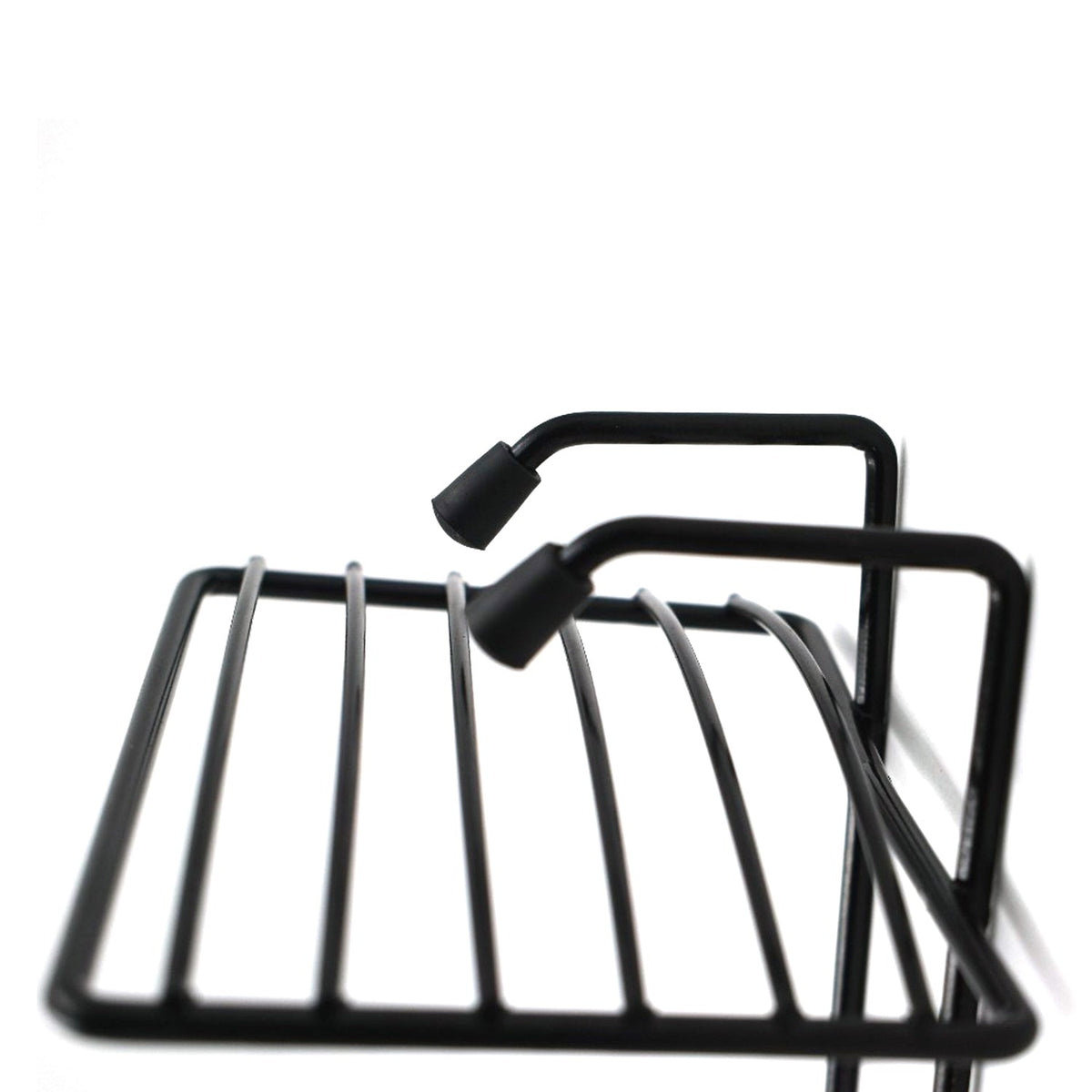 Elegant two-layer soap rack with a clean, functional design.