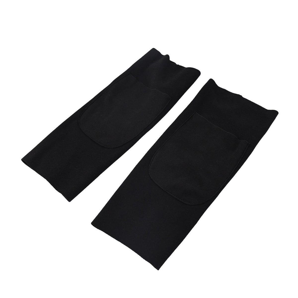 Close-up showing thick elbow padding on protective arm sleeves