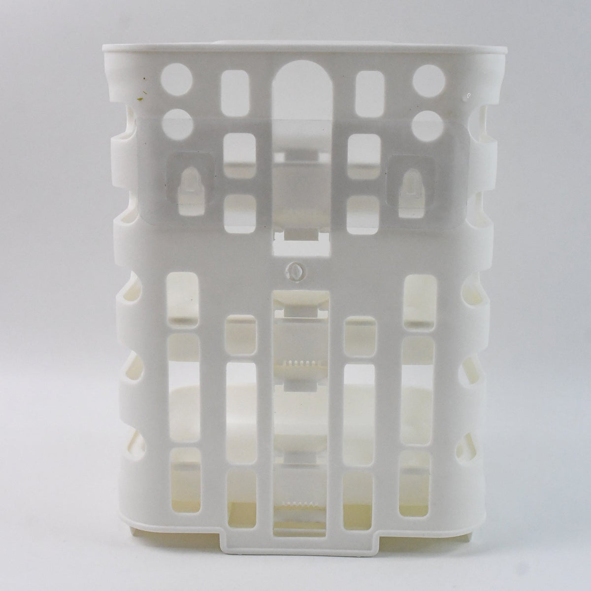 Plastic kitchen shelf organizer with three tiers for pantry storage