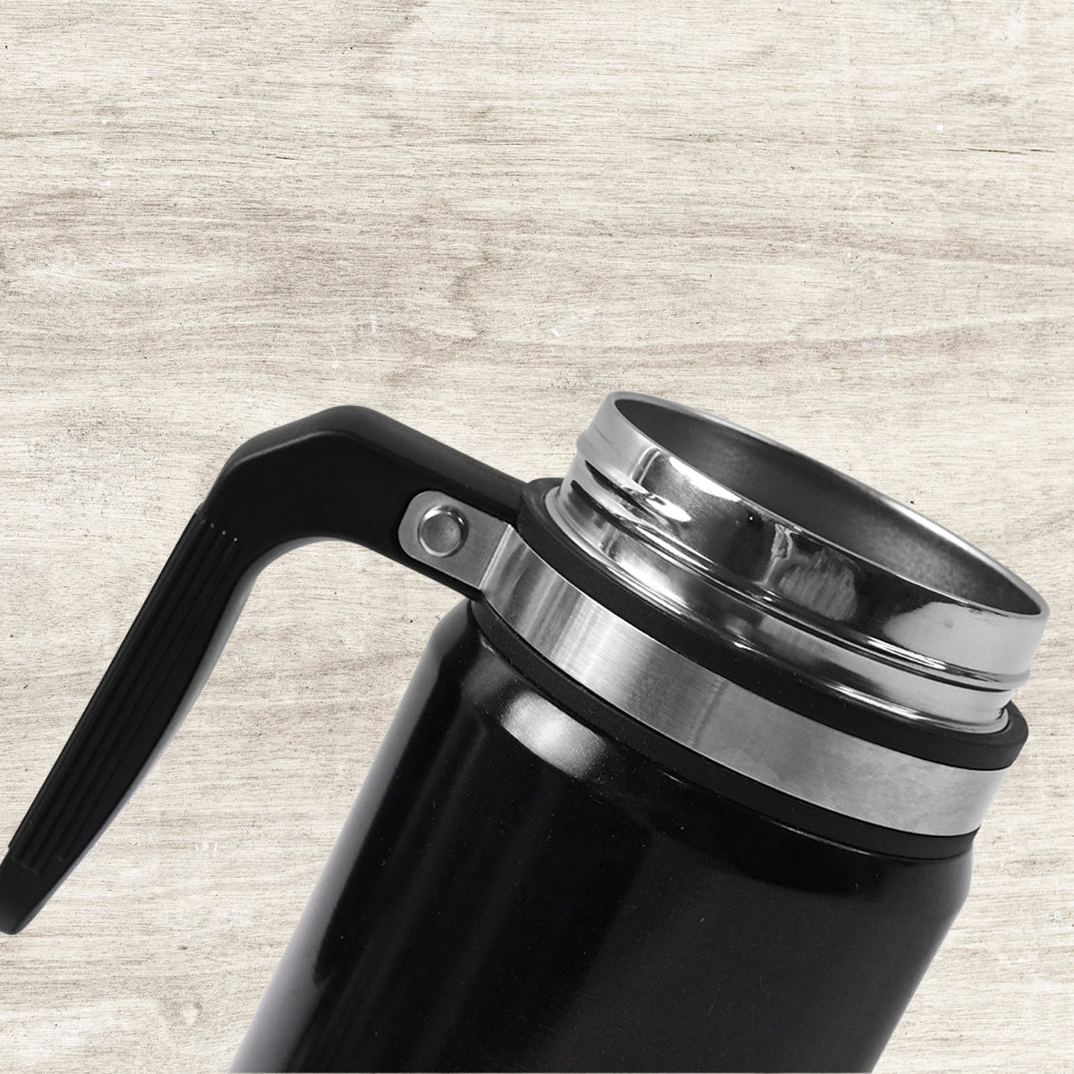 Cool touch insulated coffee cup with anti-scald features and non-slip base