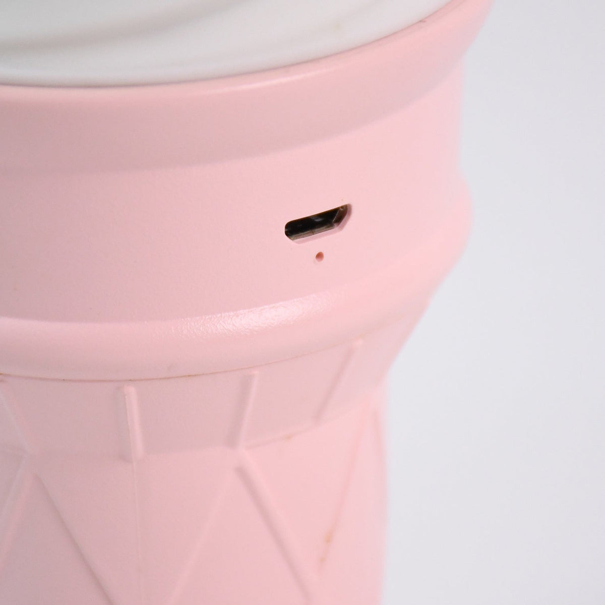 Close-up of ice cream themed pink humidifier for home and office relaxation