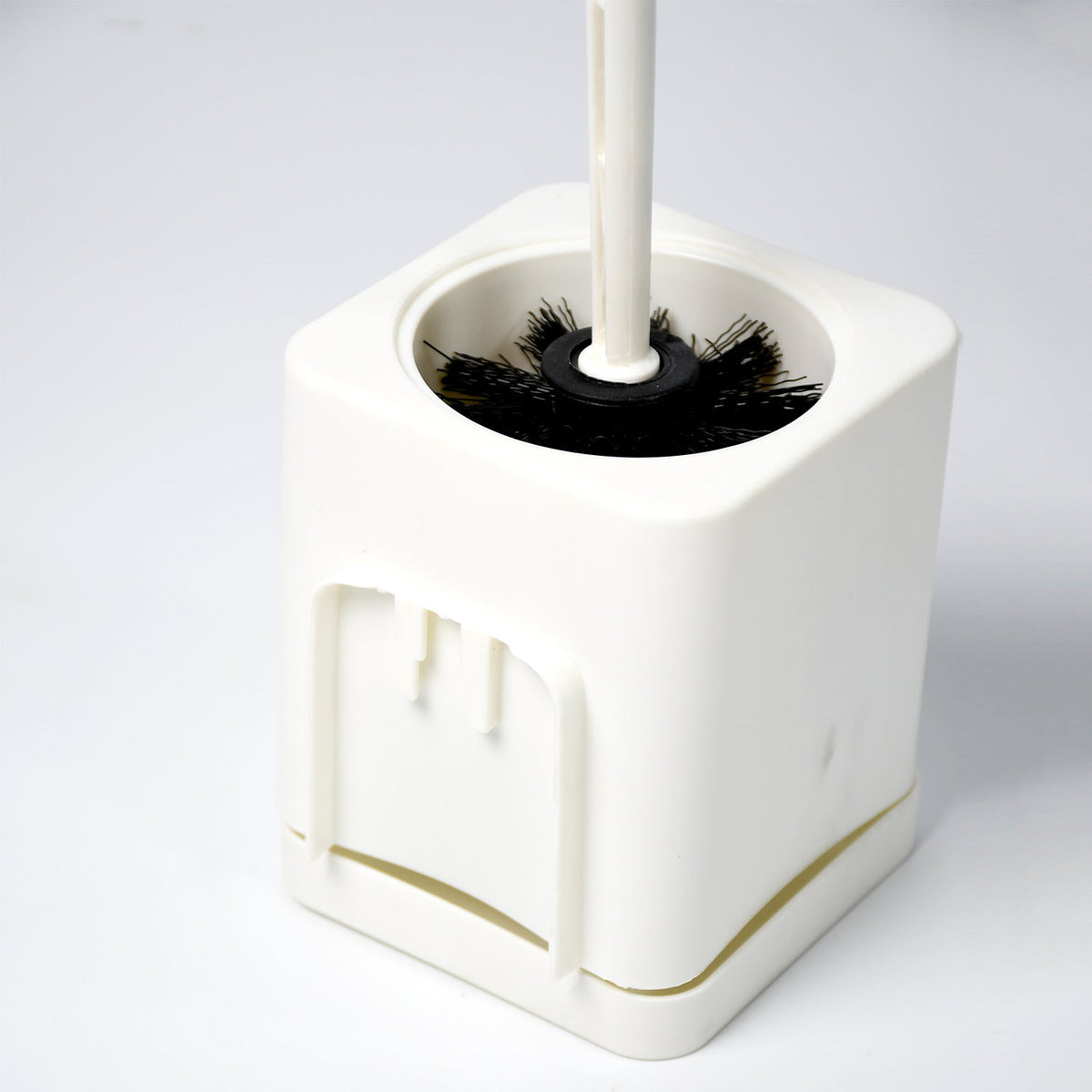Stylish bathroom toilet brush designed for deep cleaning.