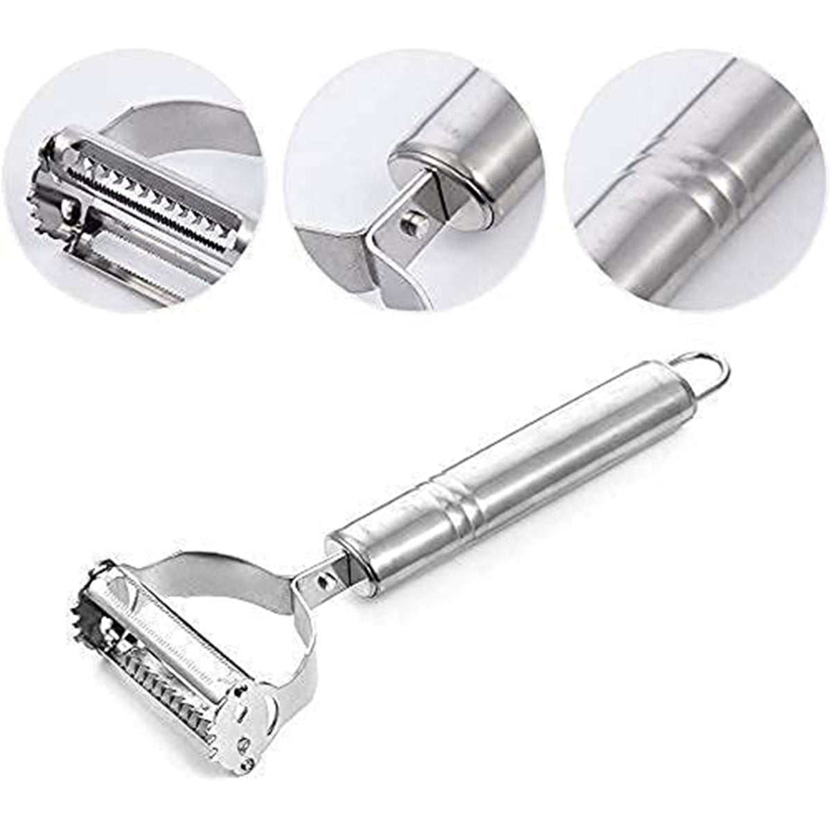 Sleek design stainless steel peeler set for comfortable kitchen use