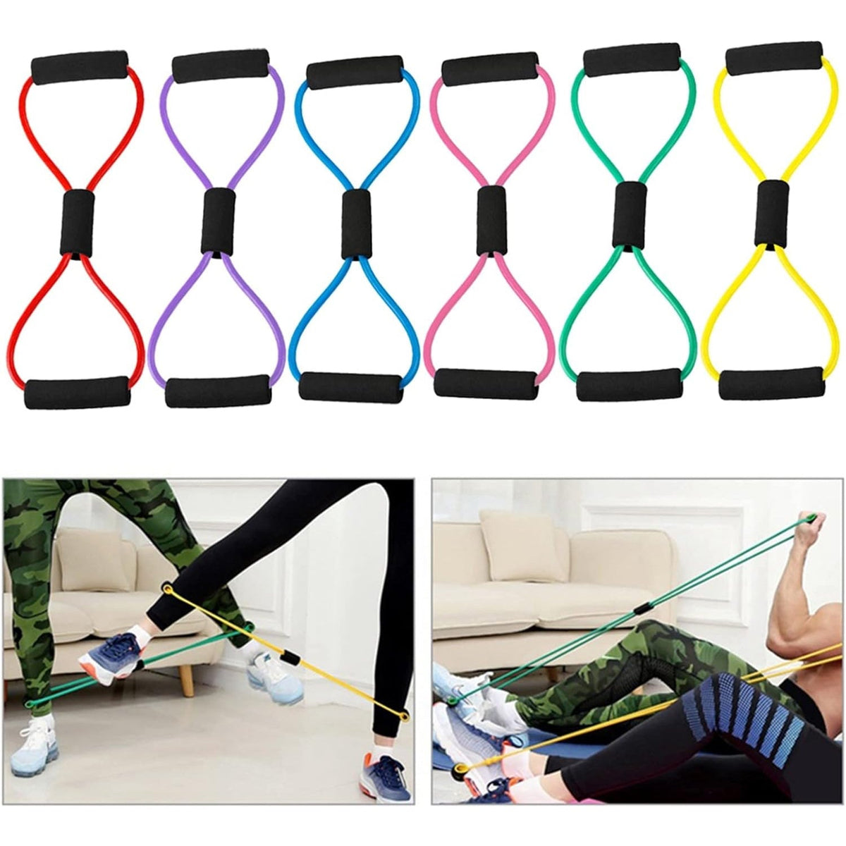A high-quality resistance loop band suitable for various fitness activities.