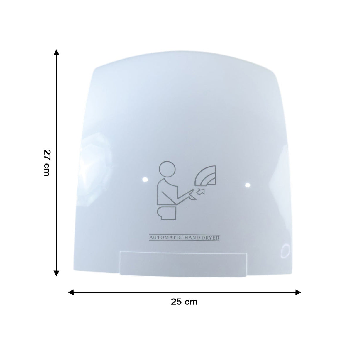 Commercial wall mounted sensor hand dryer