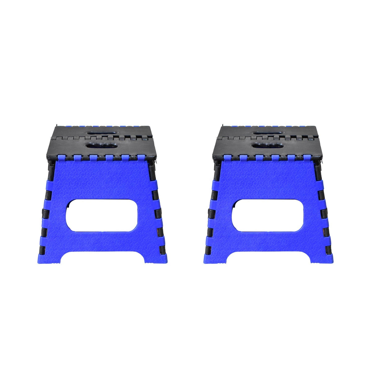 12-inch foldable step stool in use, perfect for home tasks.