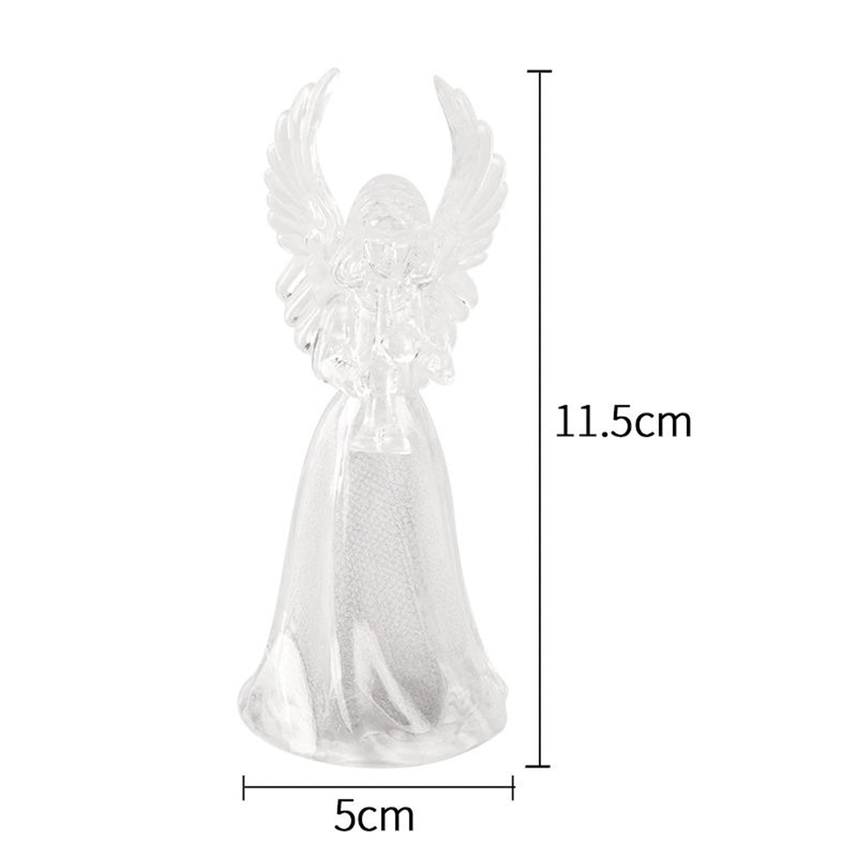 Set of four battery operated LED angel decorative lights for gifting and décor
