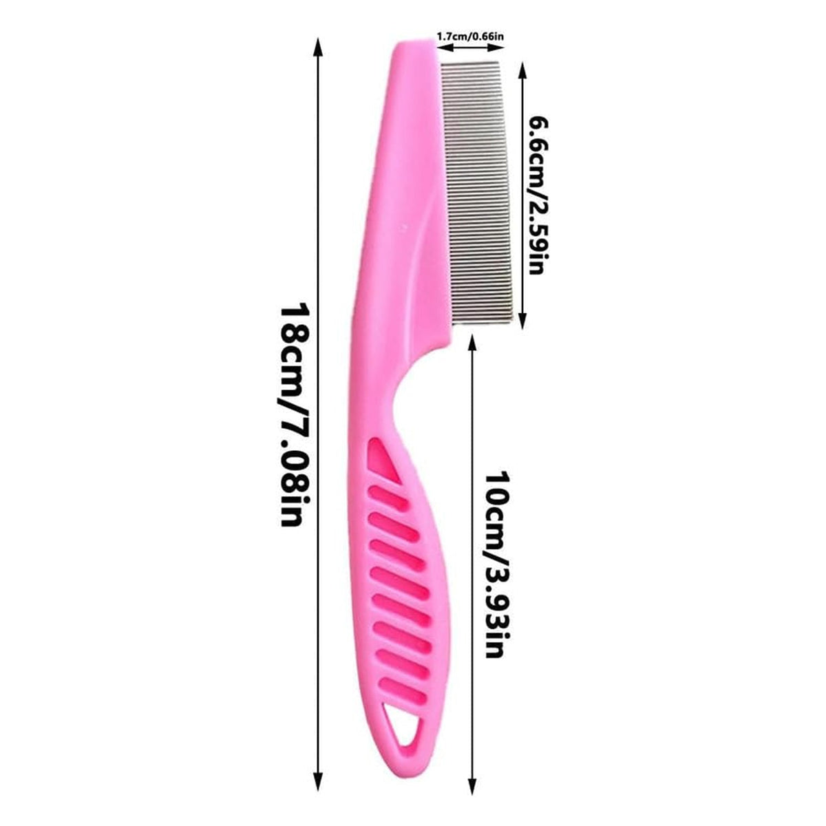 Dog grooming comb size comparison