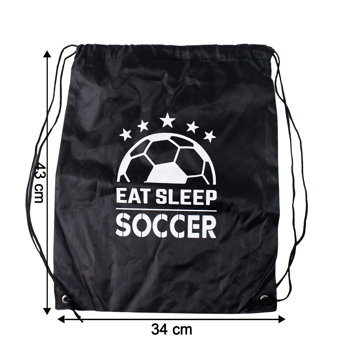 Back view of the comfortable Drawstring Sport Backpack, ready for adventure.