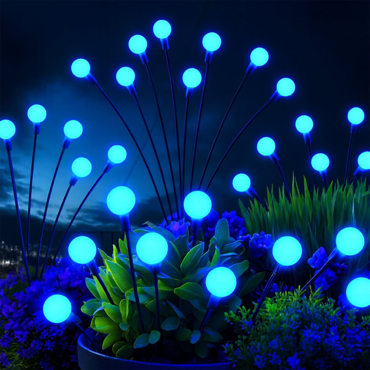 Solar LED garden light with waterproof construction