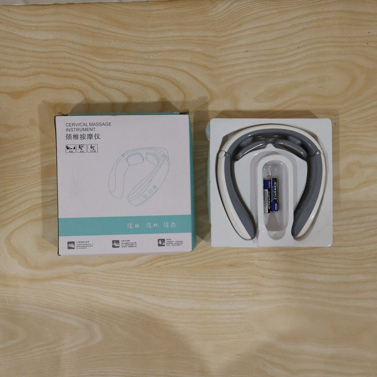 Smart electric neck massager with adjustable intensity levels