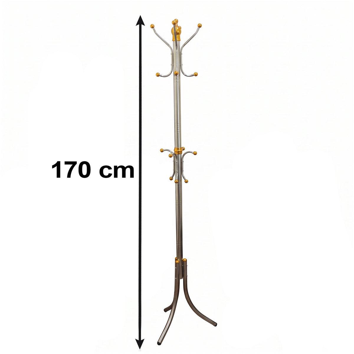 Multi Hook Metal Cloth Hanger Stand for Clothes Organisation at Home (1 Pc)