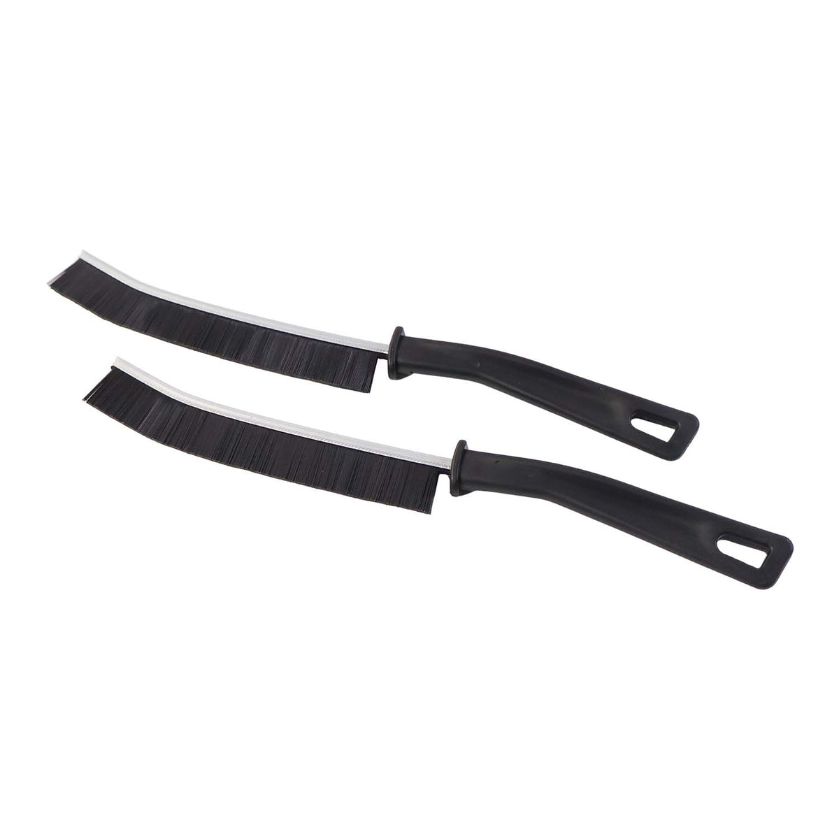 Stiff bristle brush for dust removal in skirting boards and floor corners