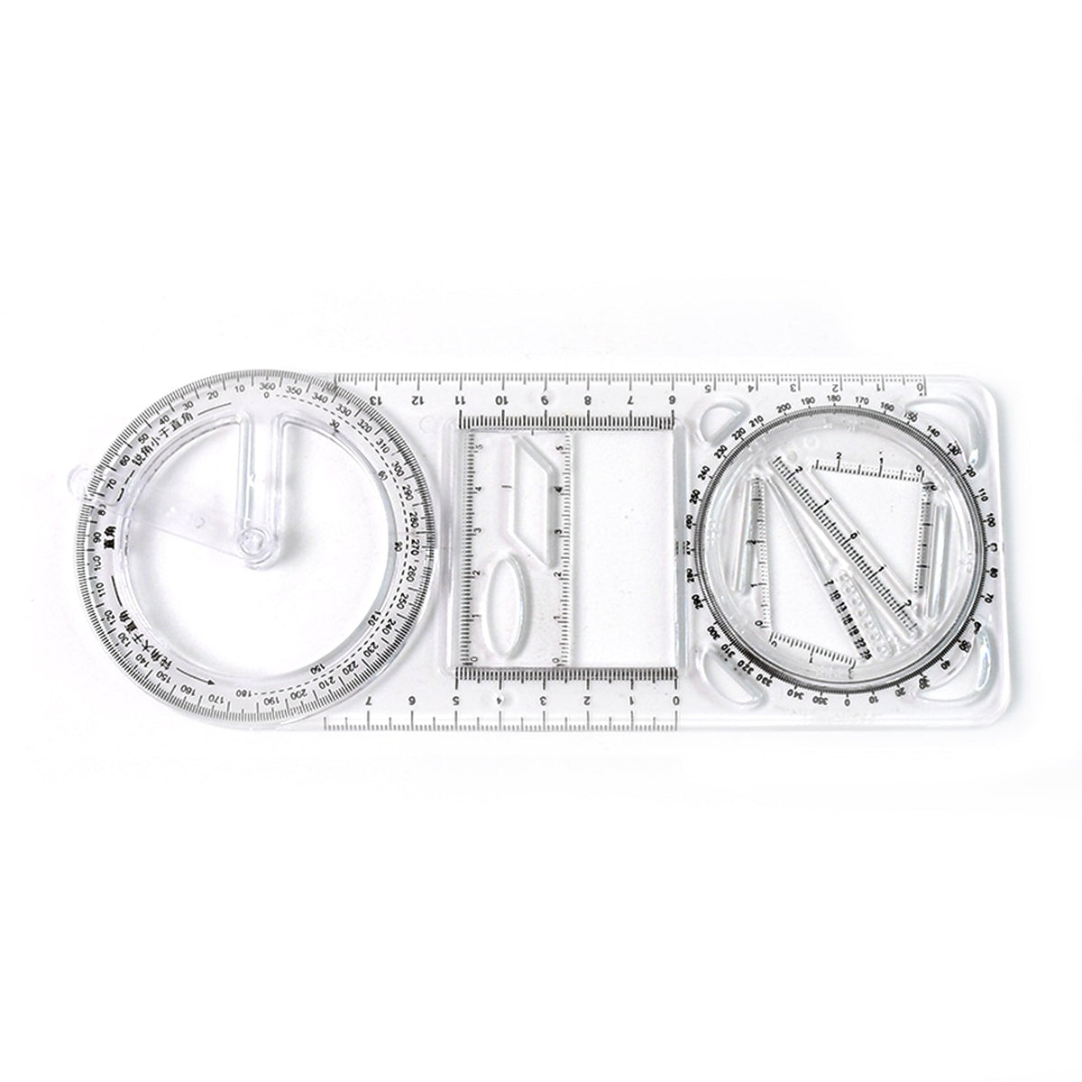 Geometry drawing tool with scale and stencil templates