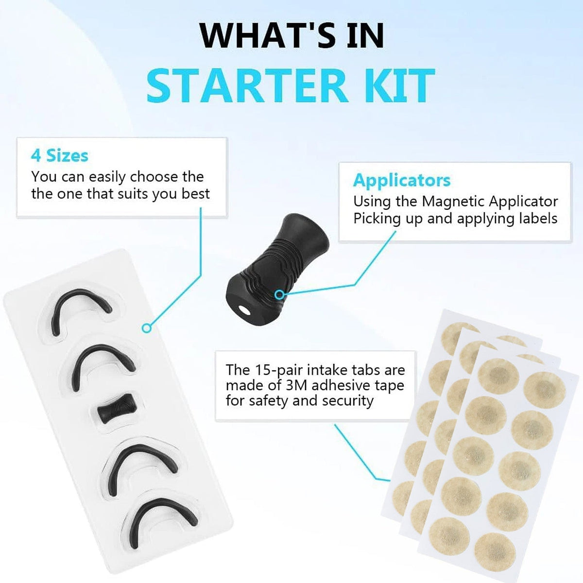 Detailed close-up of Nasal Strip Starter Kit product box