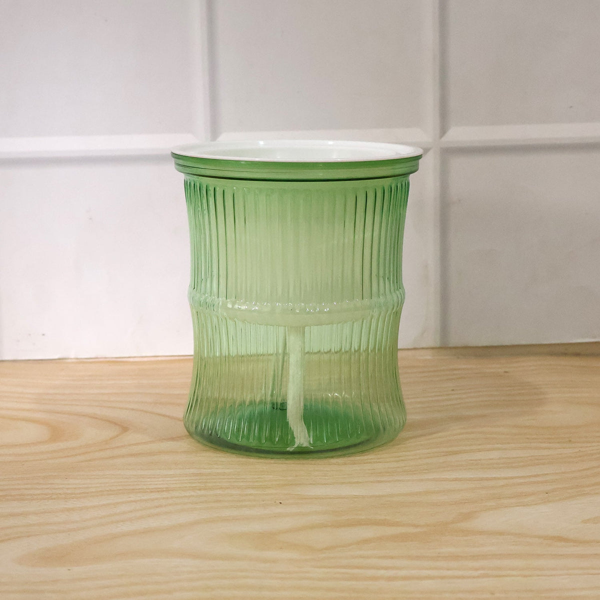 Product image of self-watering plant pot with cotton wick