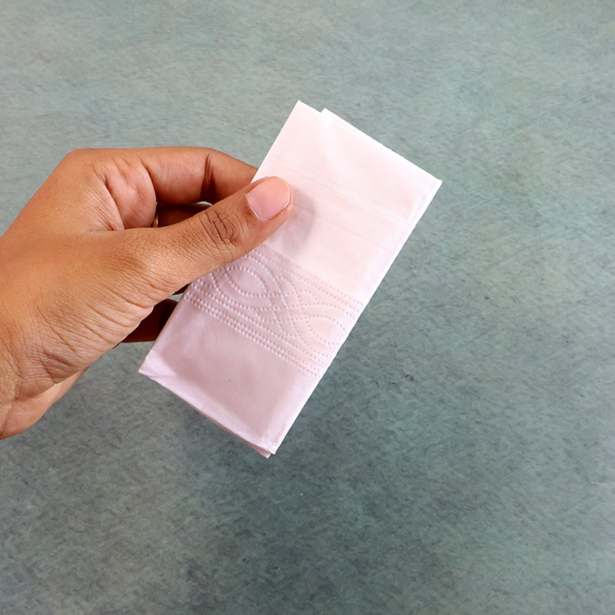 Front view of soft tissue facial pocket pack for daily use