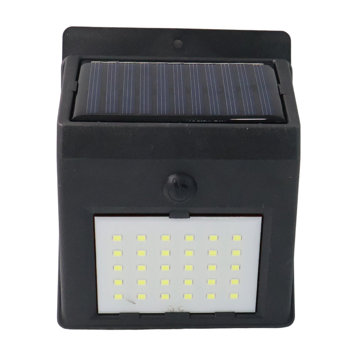 Night time security with waterproof solar powered LED wall lamp
