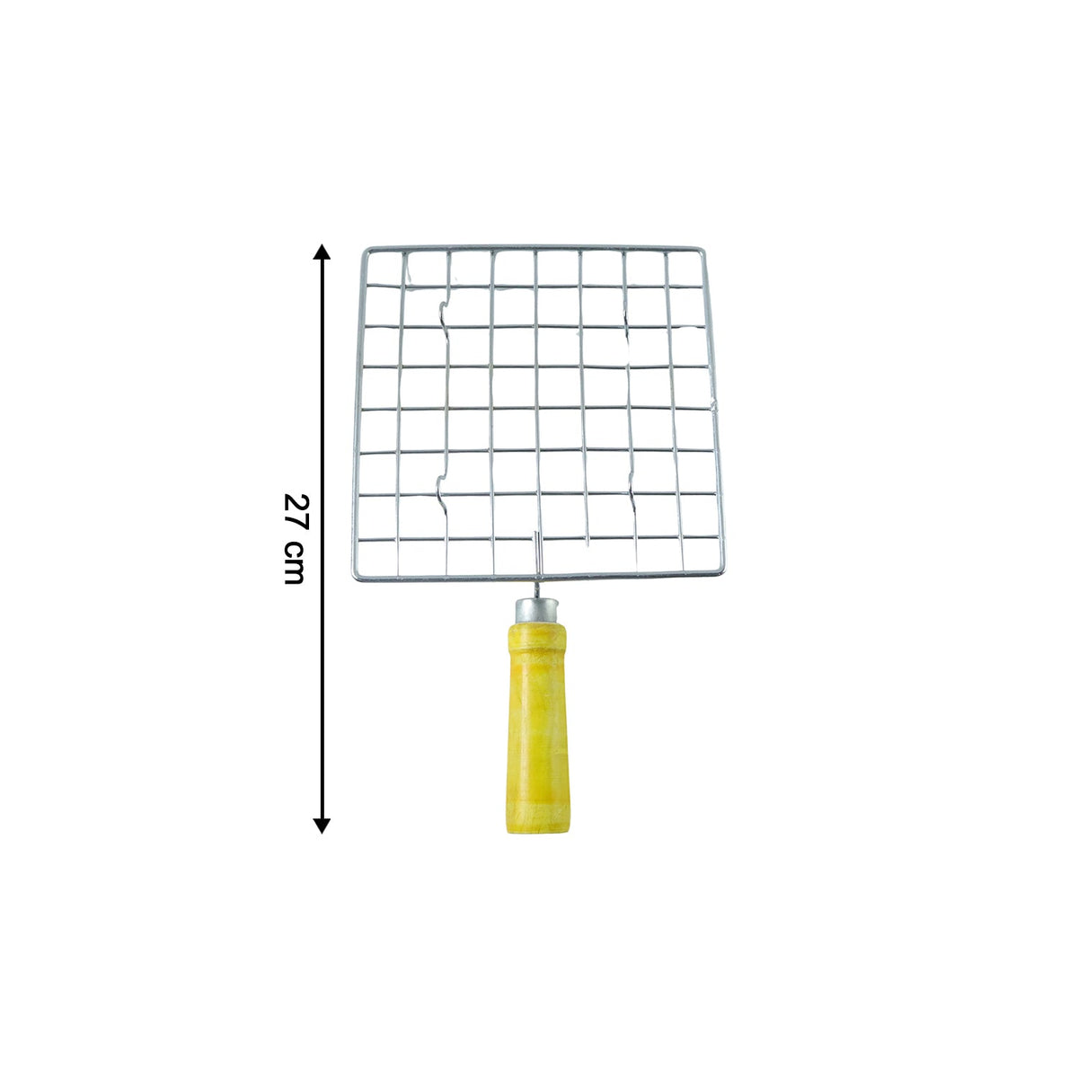Square stainless steel Roaster Jali, ideal as a versatile kitchen grill.