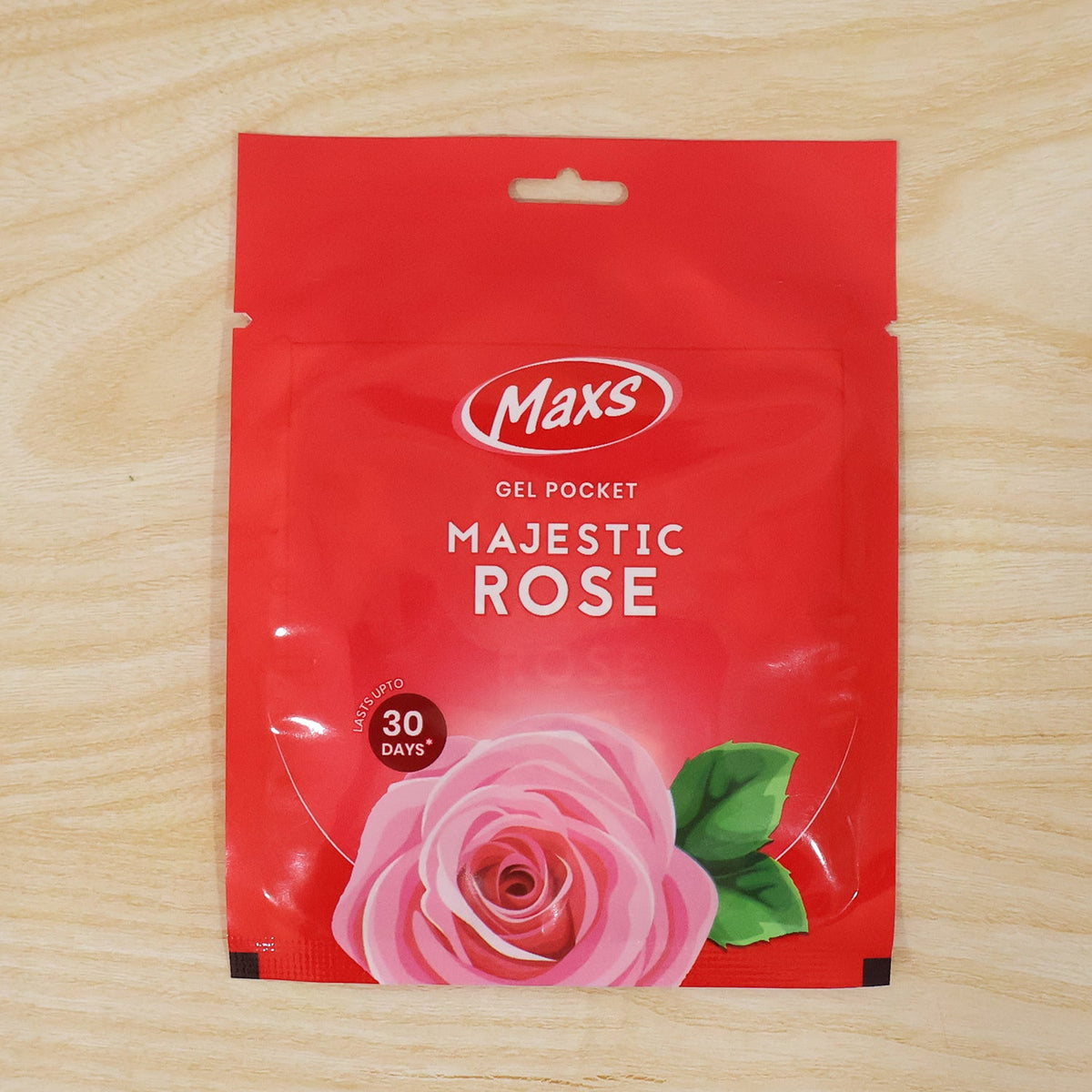 Maxs gel air freshener with rose petals for fragrance enhancement