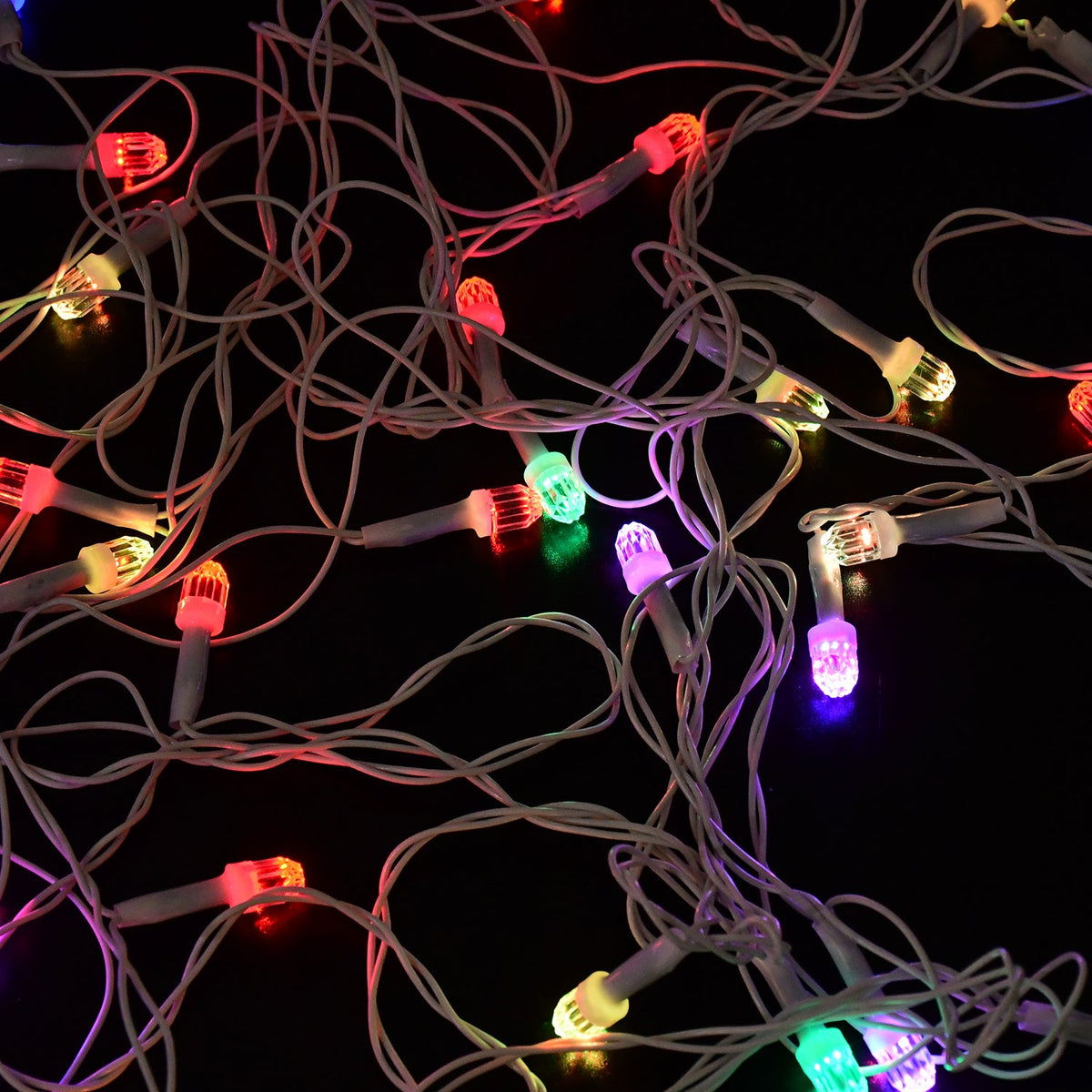 Curtain style multi-color LED string lights for wall decoration