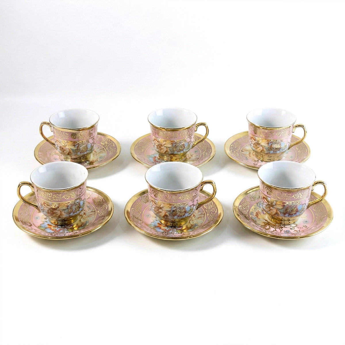 Premium quality tea cup and saucer set with smooth glazed finish